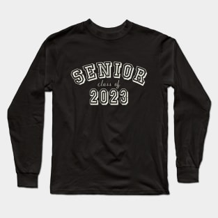 Seior 2023 Vintage College Text Long Sleeve T-Shirt